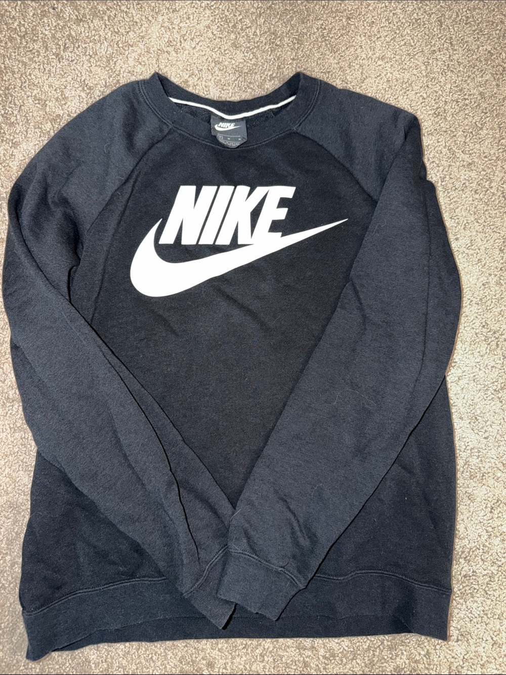 Nike Black Sweatshirt pullover with White Nike women’s medium